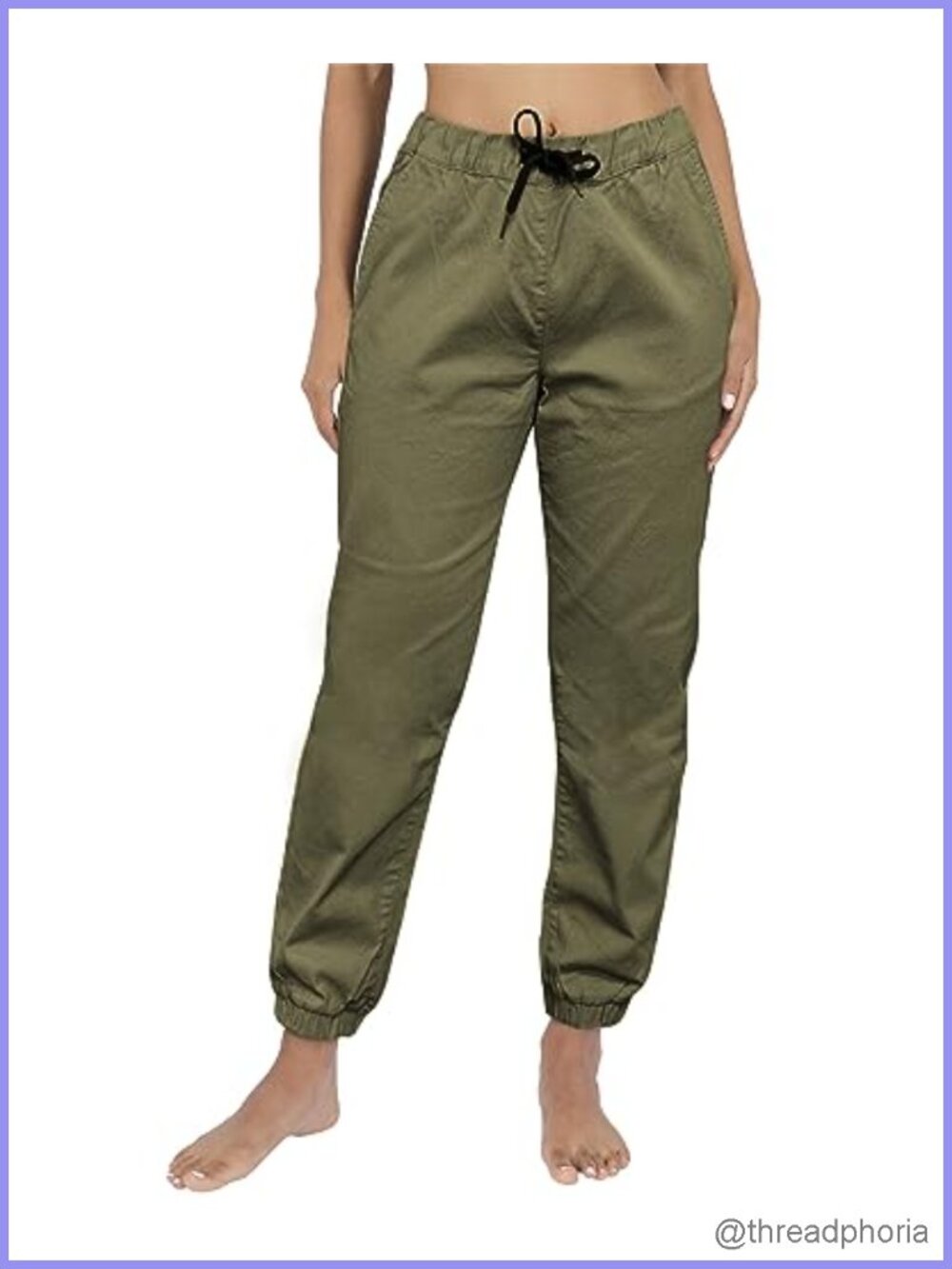 Southpole Women's Joggers Slim Fit Drawstring Cotton